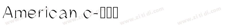American c字体转换